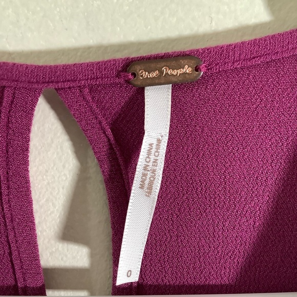 Free People Tie-Front Cutout Mini Dress Junior Size 0 - Picture 4 of 9